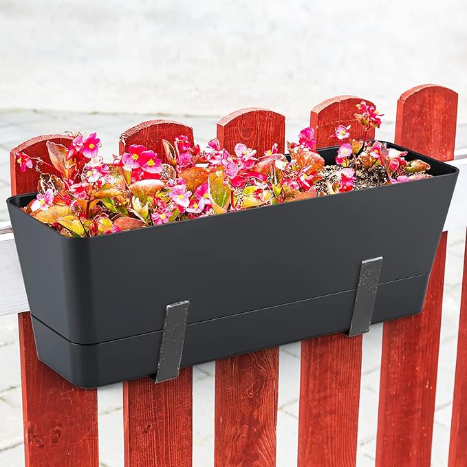 Skelang 3 Pcs Rectangular Plant Pot, Windowsill Container - Image 5