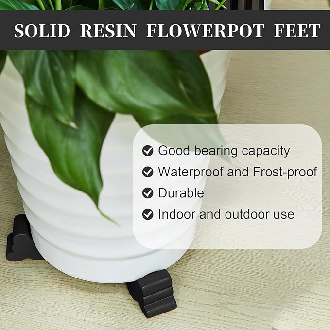 Kigeli 6 Pcs Resin Garden Pot Feet - Image 6
