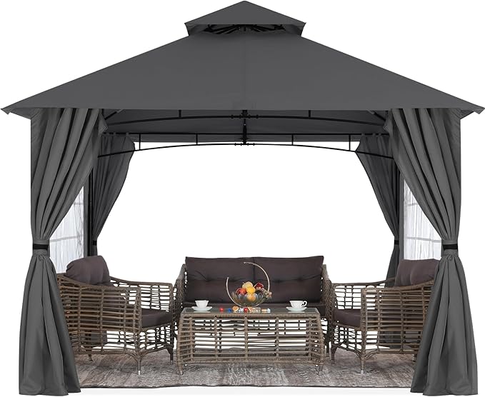 MASTERCANOPY Patio Gazebo Steel Frame Outdoor Gazebo - Image 7