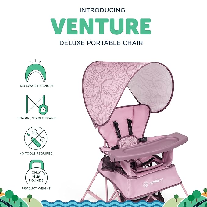 Baby Delight Go with Me Venture Portable Chair | Indoor and Outdoor | Sun - Image 2