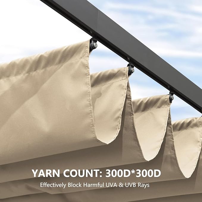 Pergola Shade Cover Replacement Canopy Top Compatible - Image 6