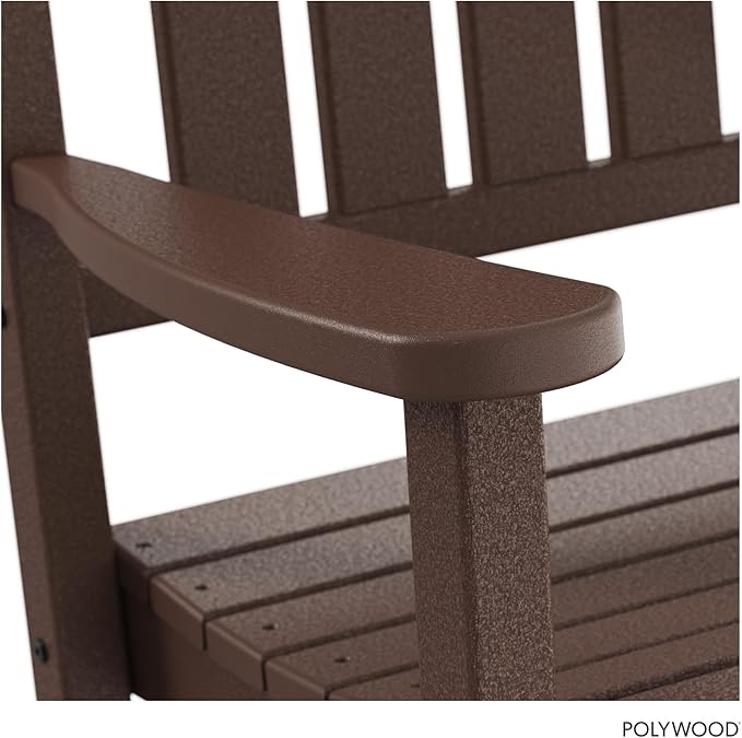 POLYWOOD Presidential Rocking Chair in Mahogany - Image 6