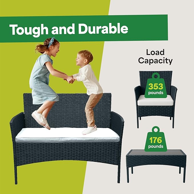 EconoHome 4-Piece Outdoor Patio Furniture Set - Image 4