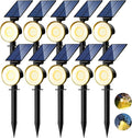 nipify 10 Pack Solar Spot Lights Outdoor Waterproof by Nipify