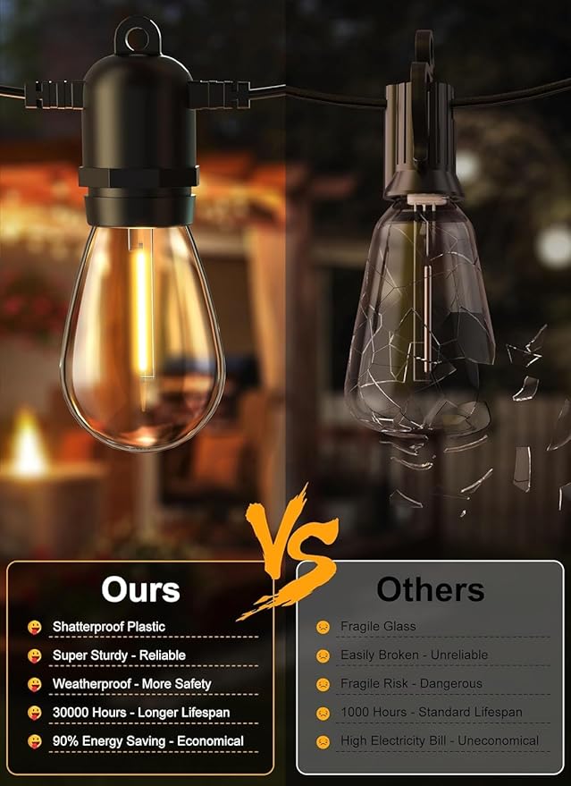 Brightown Outdoor String Lights 190FT - Image 7