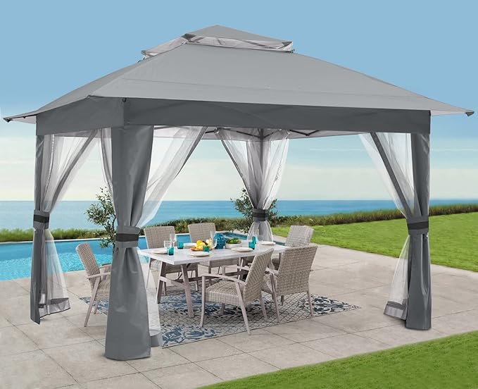 COOSHADE 13x13 Pop Up Gazebo Tent Outdoor Canopy Patio Shelter - Image 7