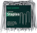 FEED GARDEN 6 Inch 500 Pack Galvanized Landscape Staples Plant Cover Pins 11 by FEEDGARDEN
