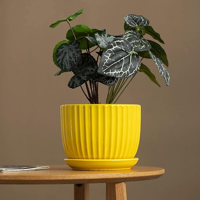 Ton Sin Ceramic Flower Pots, 4.1+5.1+6.5 inch Ceramic Plant Pots - Image 2