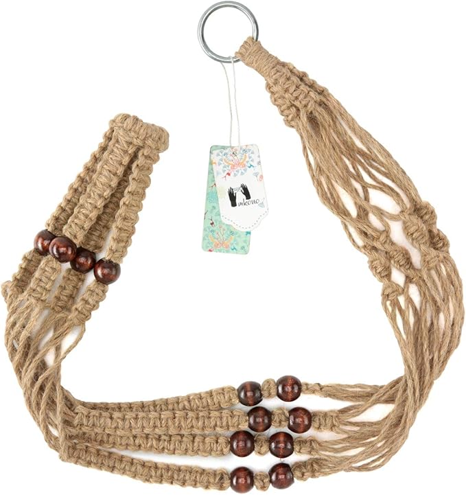 Mkono Macrame Plant Hanger Indoor Jute Hanging Planter Basket - Image 7