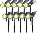 Solar Spot Lights Outdoor, 10 Pack Outdoor Solar Lights by FratinkSolarLights