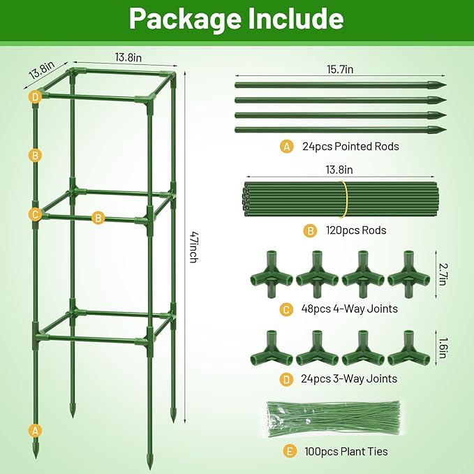 Legigo 6 Pack Square Tomato Cages - Image 4