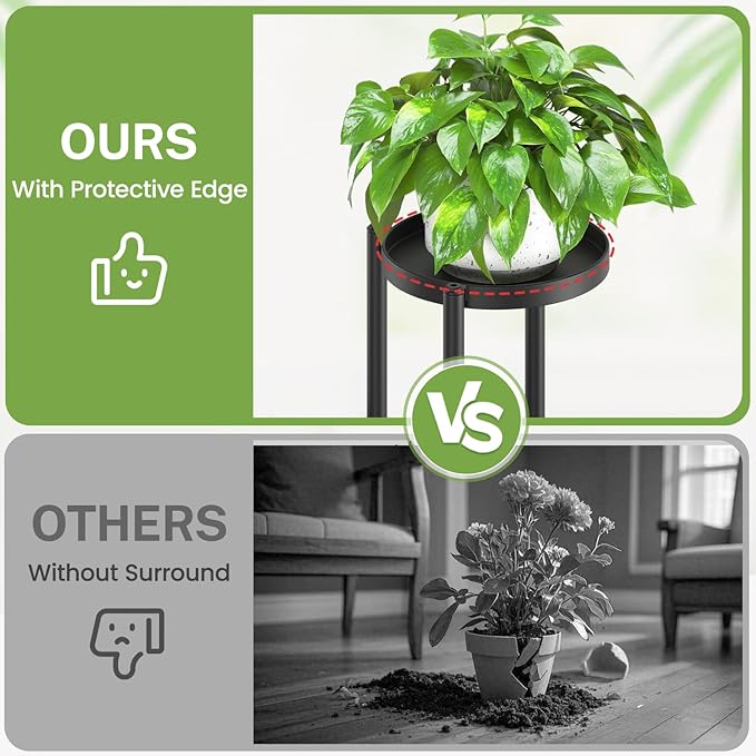 iDavosic.ly 3 Tier Plant Stand Indoor Outdoor, Tiered Corner Multiple Flower - Image 5