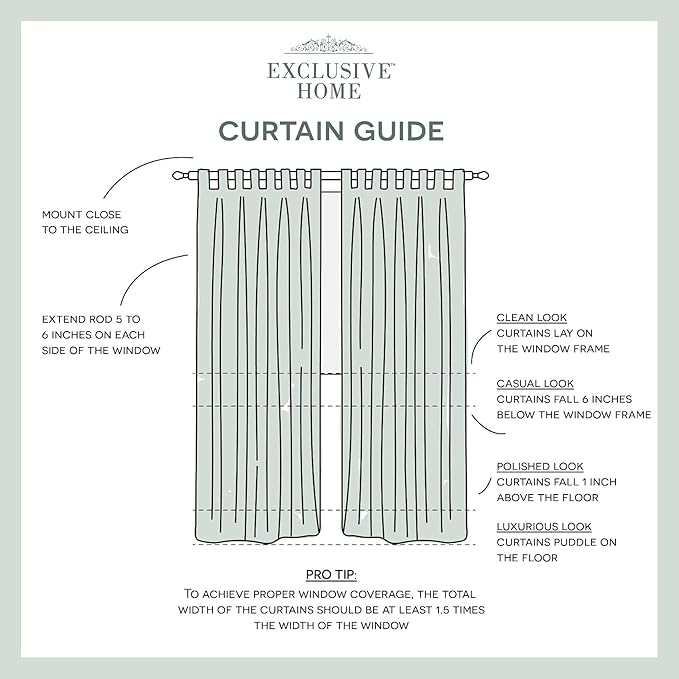 EXCLUSIVE HOME Cabana Solid Indoor/Outdoor Light Filtering Hook-and-Loop Tab - Image 7