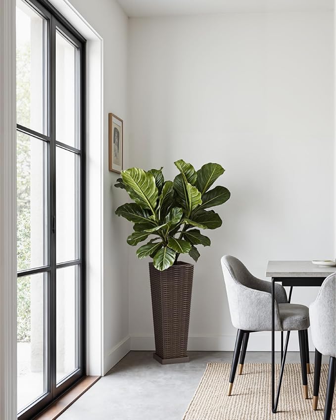 Greesum Set of 2 Tall Plastic Planters - Image 6