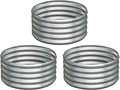 3PCS 2x2x1FT Galvanized Raised Garden Bed Kit, Vegetable Boxes-Round Metal by Yortrek