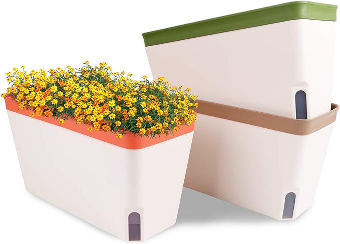 OurWarm 3 Pack Self Watering Herb Planter Set by OurWarm