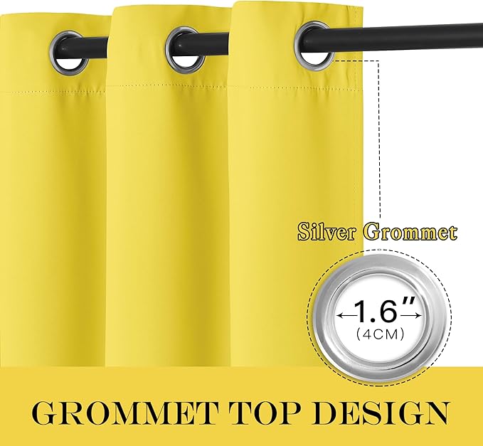 NICETOWN Sliding Glass Door Curtain Extra Long 84 inches Long, Grommet Thermal - Image 5