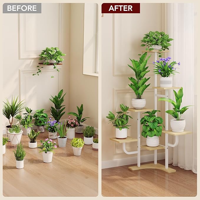 Corner Plant Stand with Grow Light - Image 8