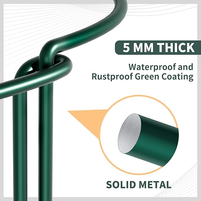 TCBWFY Plant Support Stakes for Large Heavy Plants, Interlock Garden Supports - Image 3