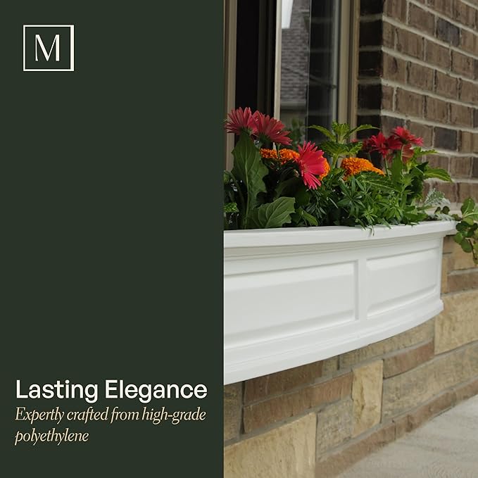 Mayne Nantucket 3-Foot Window Box – Self-Watering, Weather-Resistant Planter - Image 3