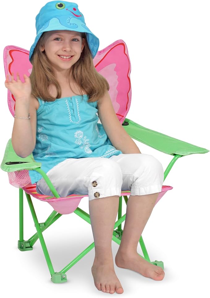 Melissa & Doug Bella Butterfly Child's Outdoor Chair - Image 4