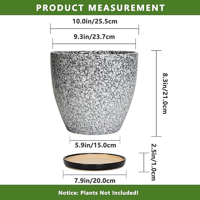 10 Inch Plant Pot - Image 3