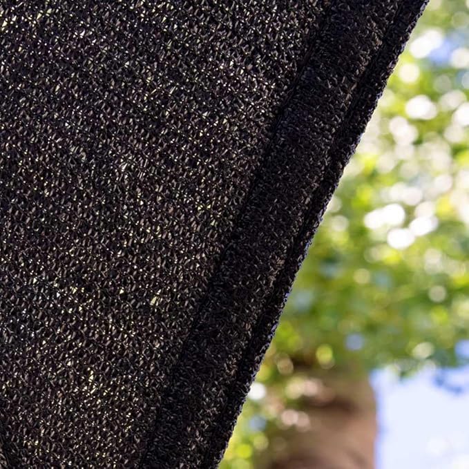 Amgo Custom Size 13' x 13' x 13' Black Triangle Sun Shade Sail Order to Make - Image 8