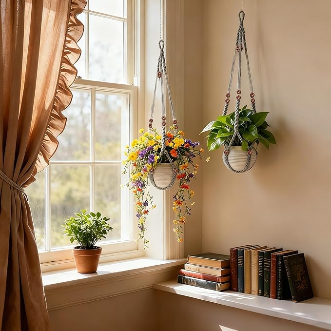 35 Inch Macrame Plant Hanger, Large - Image 7