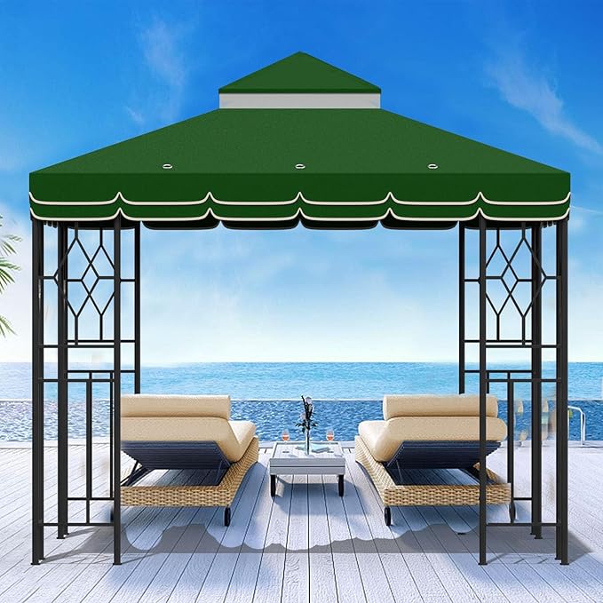 10x10 Canopy Replacement Top Double Tiered Gazebo Cover - Image 5