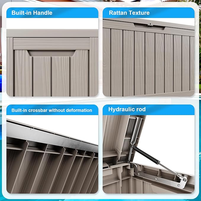 ROJIK Outdoor Storage Housing Deck Box - Image 7