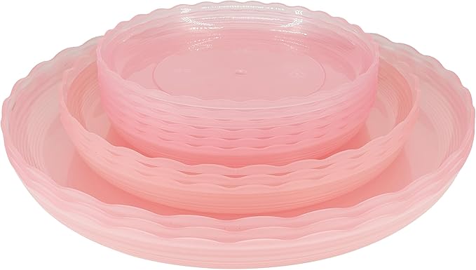 12Pcs Clear Plant Saucer, 6 8 10 Inch Durable Plastic Plant Tray, Round Plant by Lifecouldbesointeresting