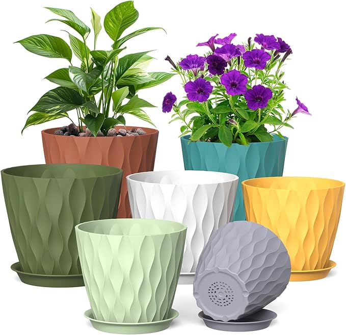 7/6.5/6/5.5/5/4.5/4 inch Plant Pots by Meowell