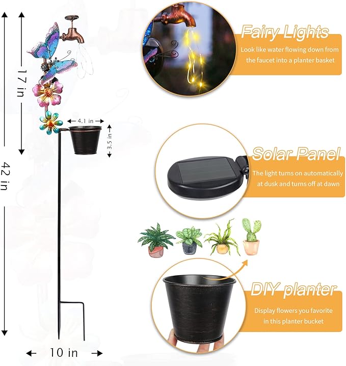 Afirst Solar Outdoor Lights Decorative - Image 3