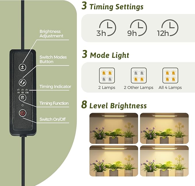 Plant Stand Indoor with Grow Lights - Image 3