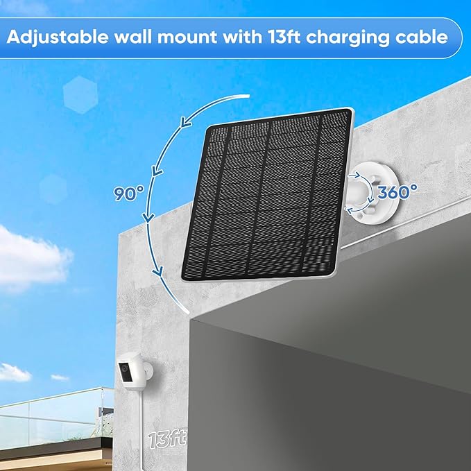 Solar Panel for Ring Camera, Compatible - Image 3
