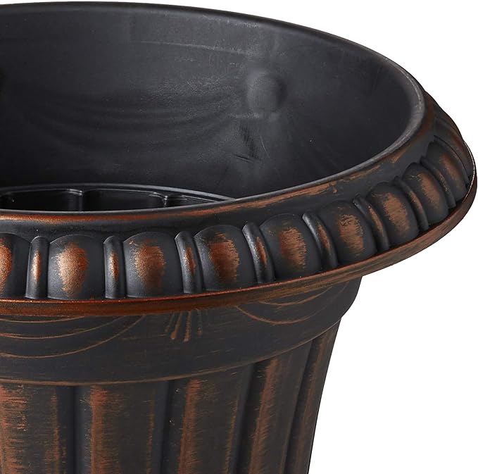 Arcadia Garden Products PL00CP Classic Traditional Plastic Urn Planter - Image 3
