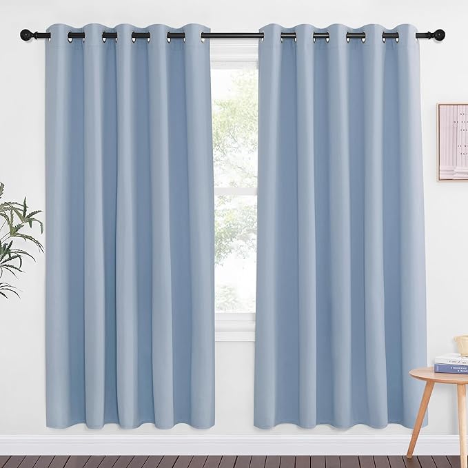 NICETOWN Vintage Blue Blackout Curtains by NICETOWN