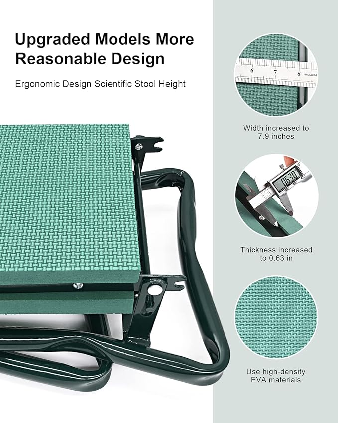 Garden Kneeler and Seat Heavy Duty, Upgraded Widened and Thickened Gardening - Image 4