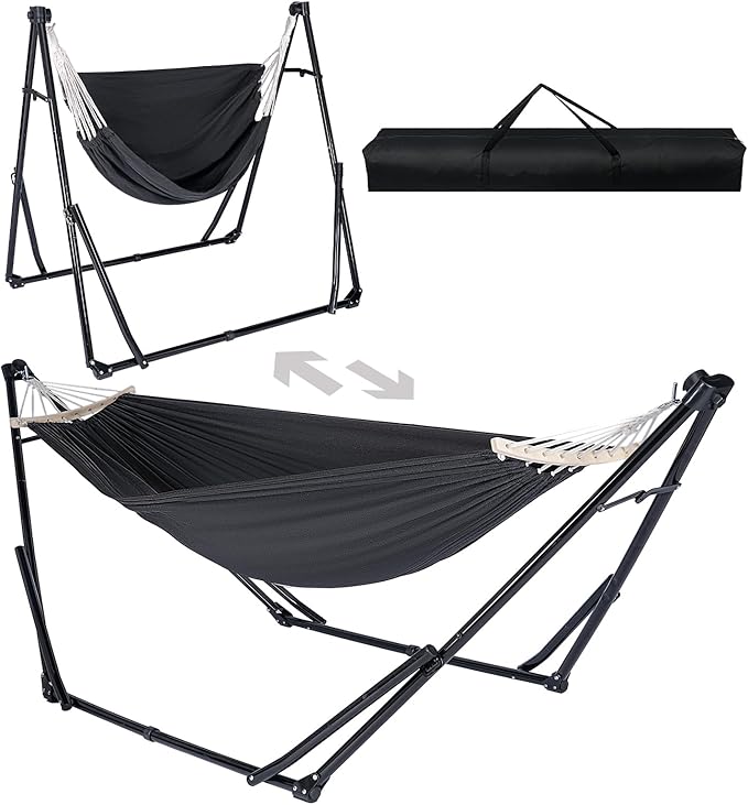 2-in-1 Hammock & Swing Chair for Teens – Adjustable Folding Chair by Chloraeon