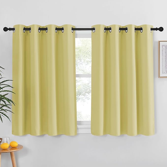 NICETOWN Paler Yellow Blackout Curtain by NICETOWN