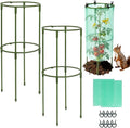 17.7" H Plant Support Stake Cage, Round Plant Support Garden Flower Stakes by Unknown
