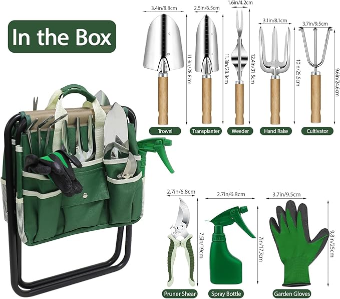Garden Tool Set, 10 Piece Kit - Image 2
