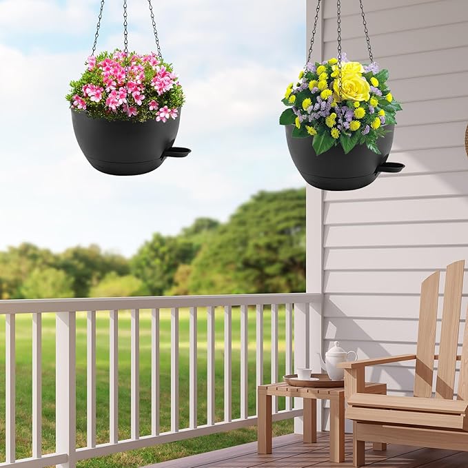 12 inch Hanging Planters for Indoor Plants, 2 Pack Self-Watering Hanging - Image 6