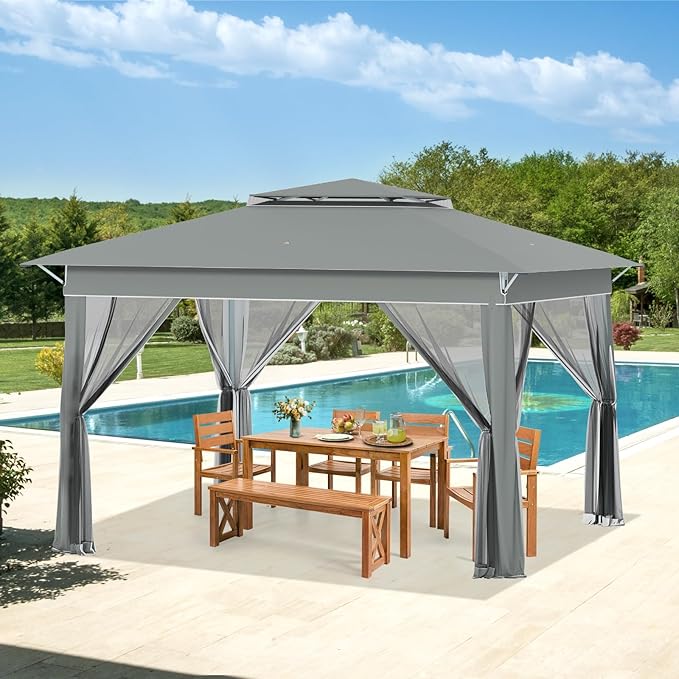ECOTOUGE 11FT Pop Up Gazebo, Canopy Tent - Image 2