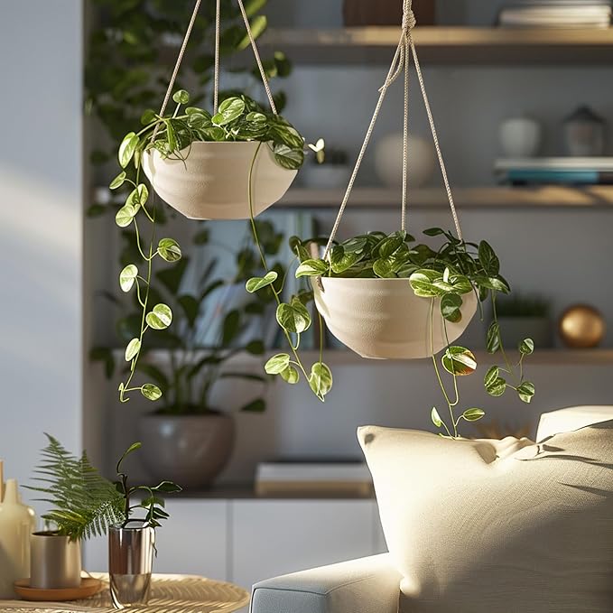 La Jolie Maison 10 Inch Hanging Planters - Image 4