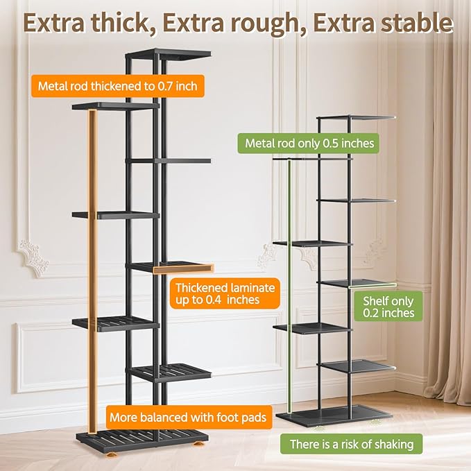 LASZOLA 7 Tier Plant Stand Indoors Outdoors - Image 3