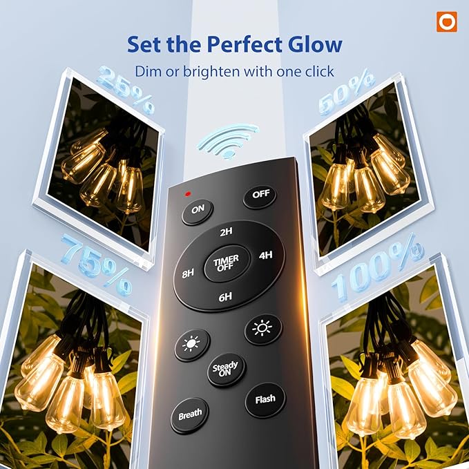 addlon 100FT LED Outdoor String Lights - Image 6