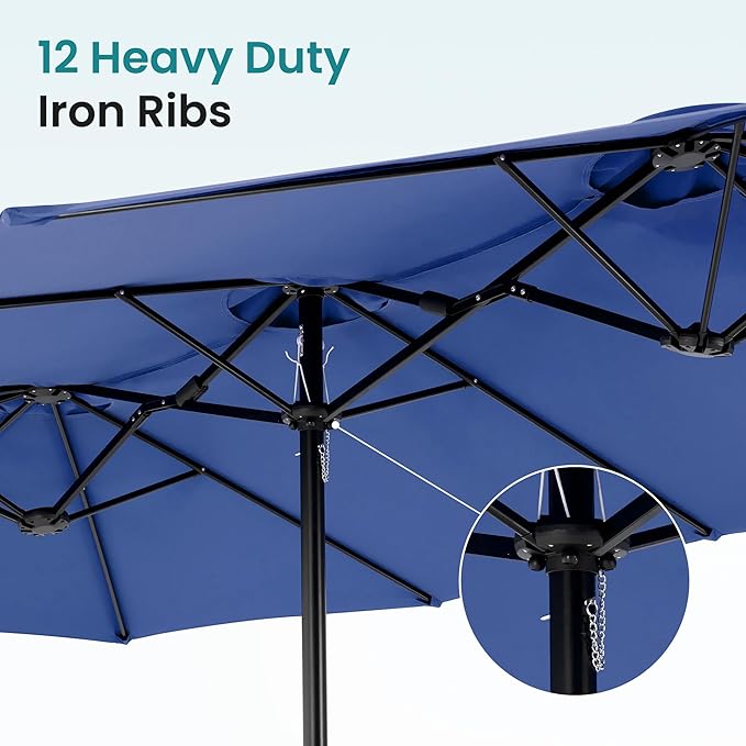 DUMOS 15FT Large Patio Umbrella - Image 5