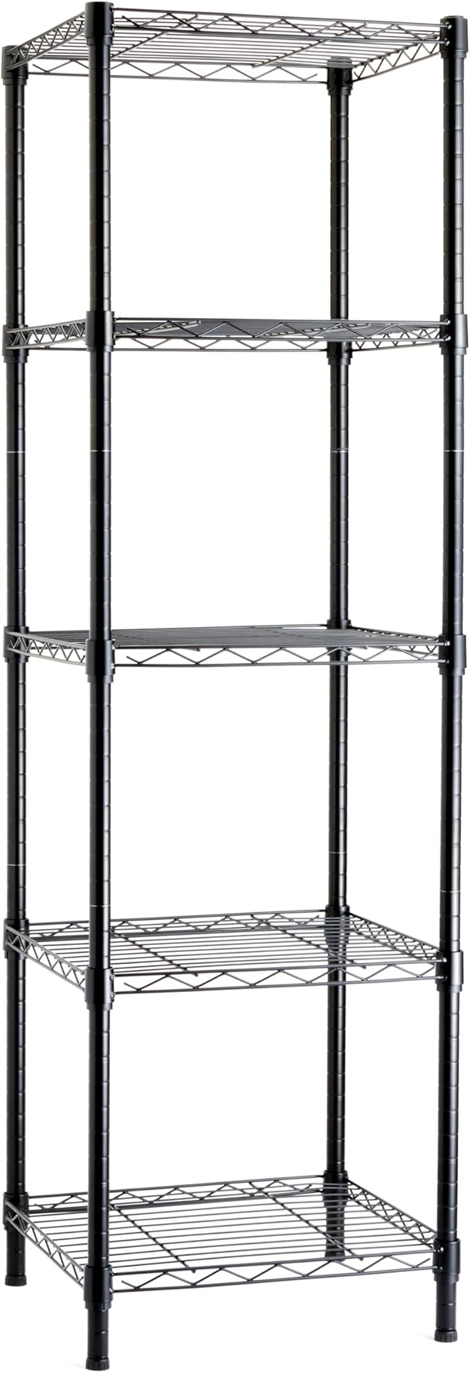 Amazon Basics 5-Shelf Tower Adjustable Storage Shelving Unit by AmazonBasics