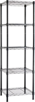 Amazon Basics 5-Shelf Tower Adjustable Storage Shelving Unit by AmazonBasics
